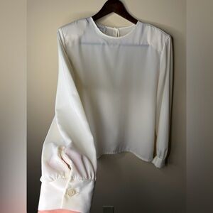 Vintage Judy Bond Women’s Flowy Shoulder Pad Long Sleeve Made In USA Size 14